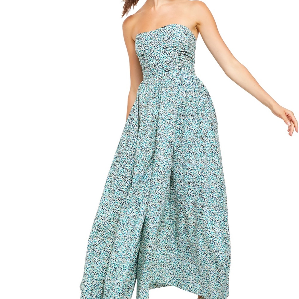 Free People strapless jumpsuit